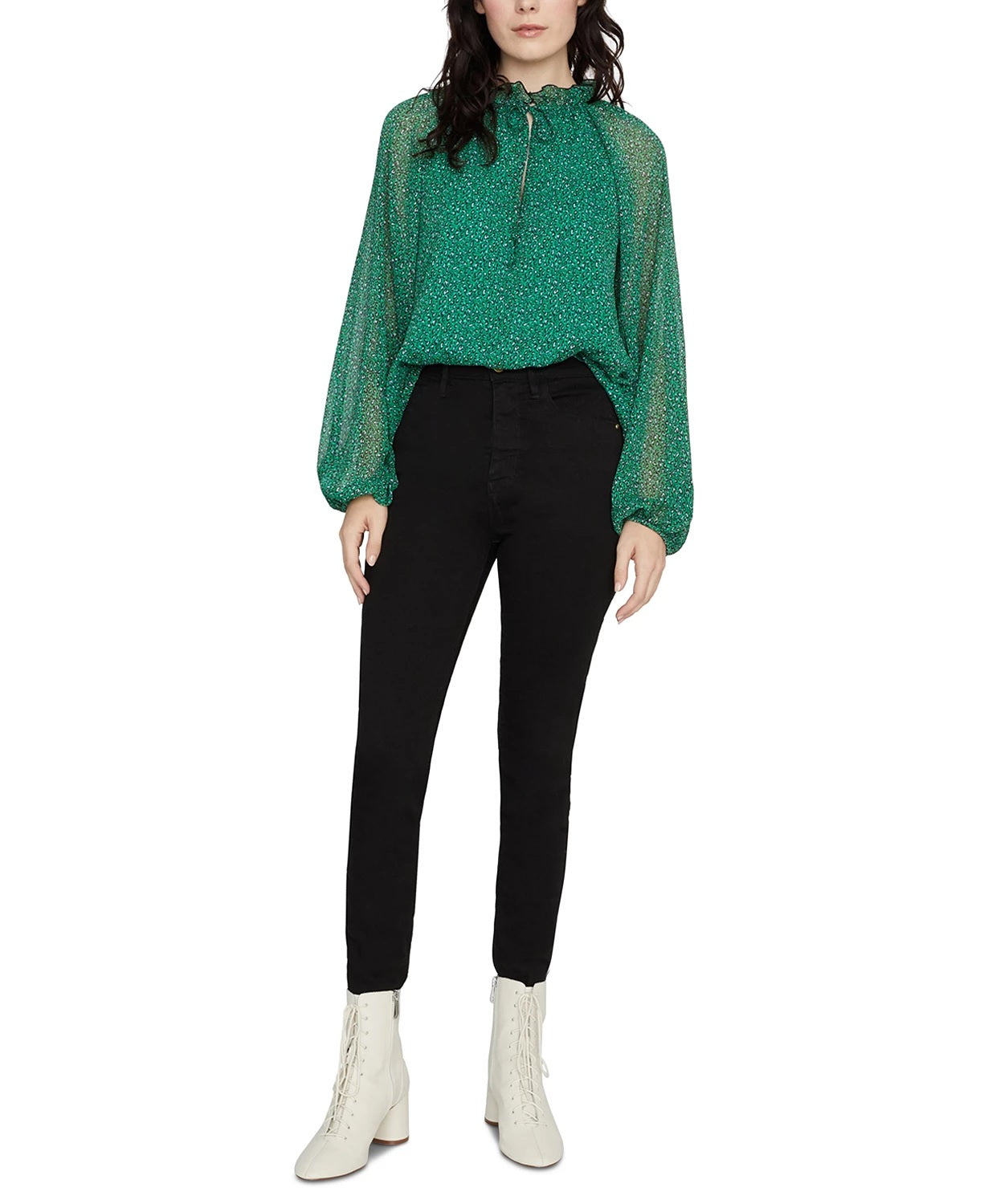 Sanctuary Women's Live It Up Volume Top Green Size Small