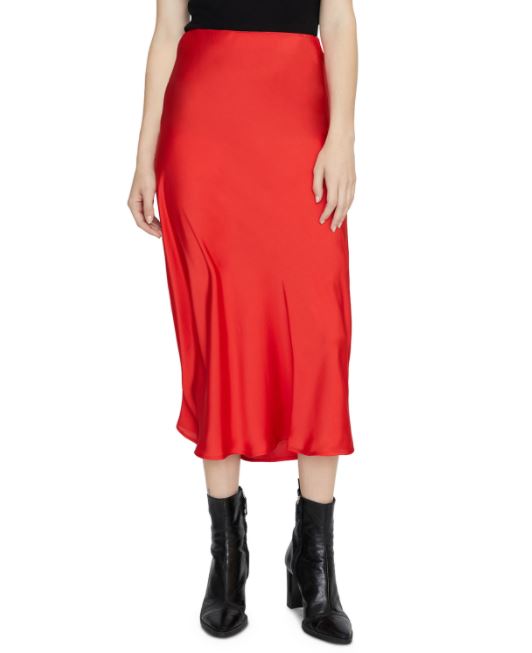 Sanctuary Women's Everyday Midi Skirt Red Size Medium