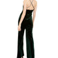 Teeze Me Juniors' Velvet Jumpsuit Dark Green Size 0