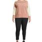 Champion Women's Plus Activewear Fitness Sweatshirt Pink Size 1X