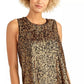 Rachel Roy Women's Aline Sequin Top Dark Yellow Size Large