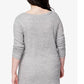 Rachel Roy Women's Plus Zip Hem Top Grey Size 2X