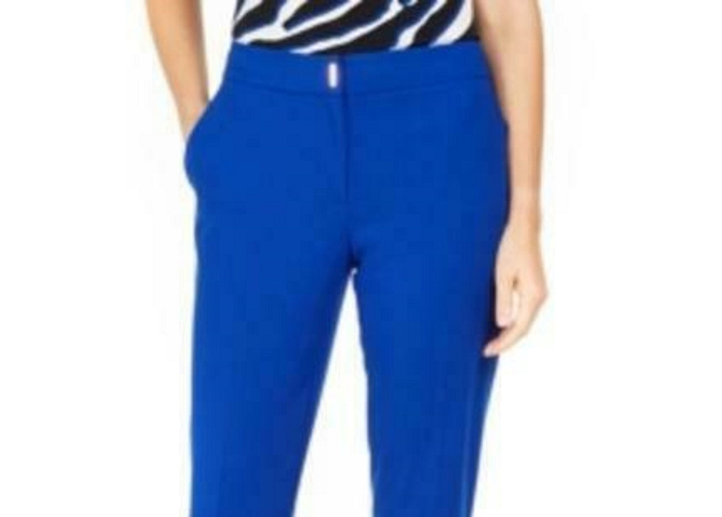 Calvin Klein Women's Straight-Leg Dress Pants Blue Size 8