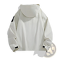 Tactical Hooded Shell Jacket with Sleeve Patch Details