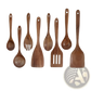 Teak Wood Cooking Utensil Set 4 Piece Kitchen Tools