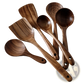 Teak Wood Cooking Utensil Set 4 Piece Kitchen Tools