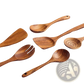 Teak Wooden Cooking Spoon Set 6 Piece Utensils