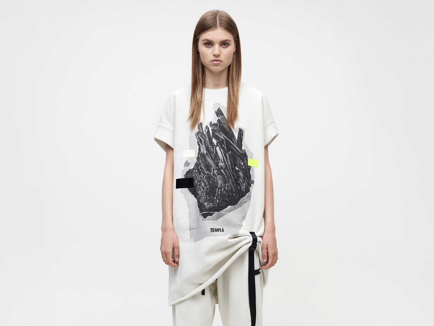 Palla Tee Ghost Crystal Unisex - Vaporous Grey