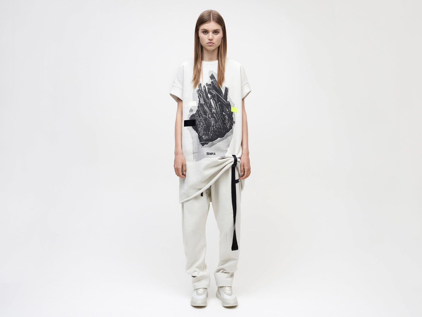 Palla Tee Ghost Crystal Unisex - Vaporous Grey