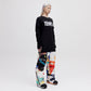 Layered Long Sleeve Tee - Black