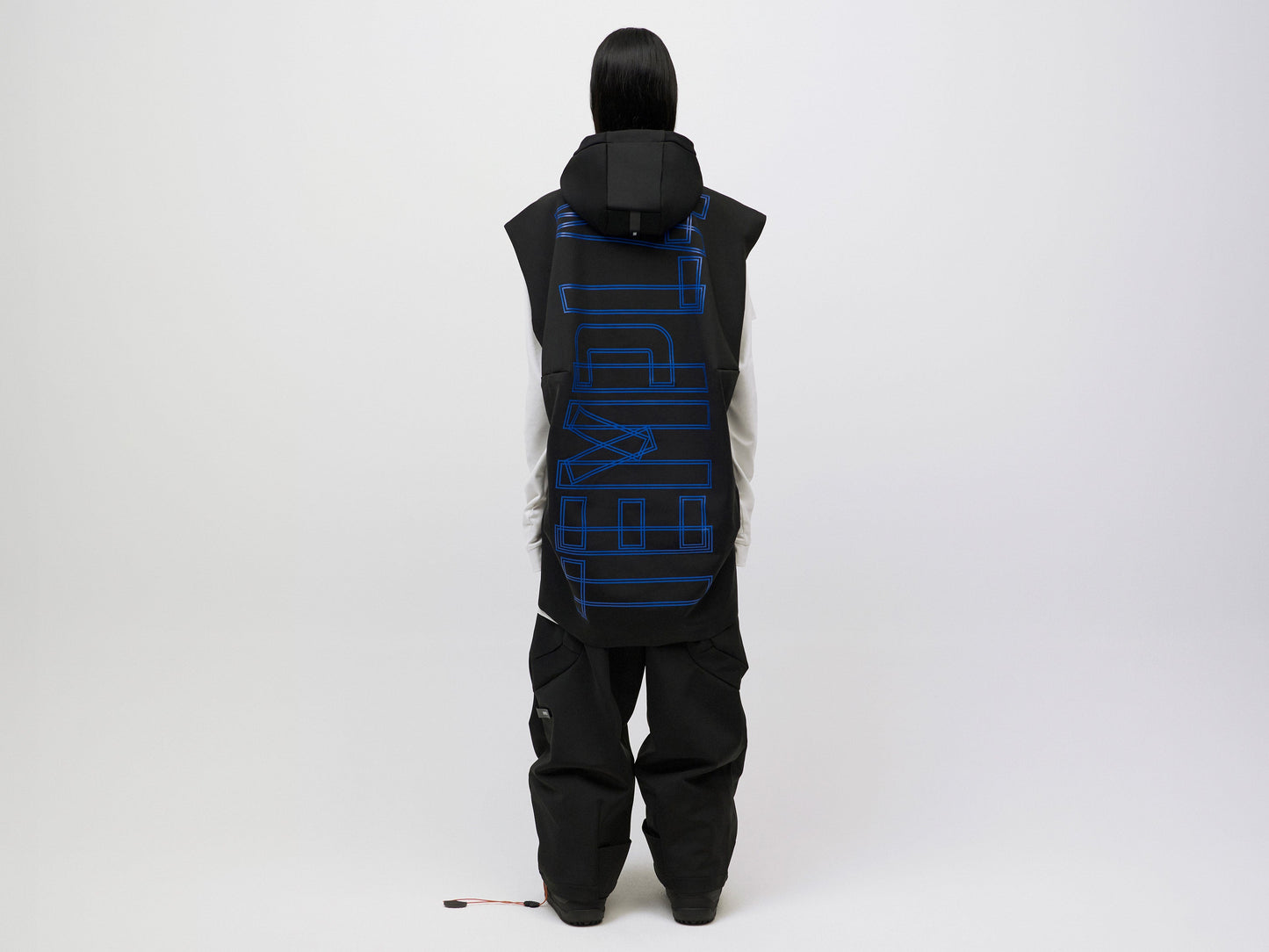 Pipe Hoodie Tank Unisex - Black