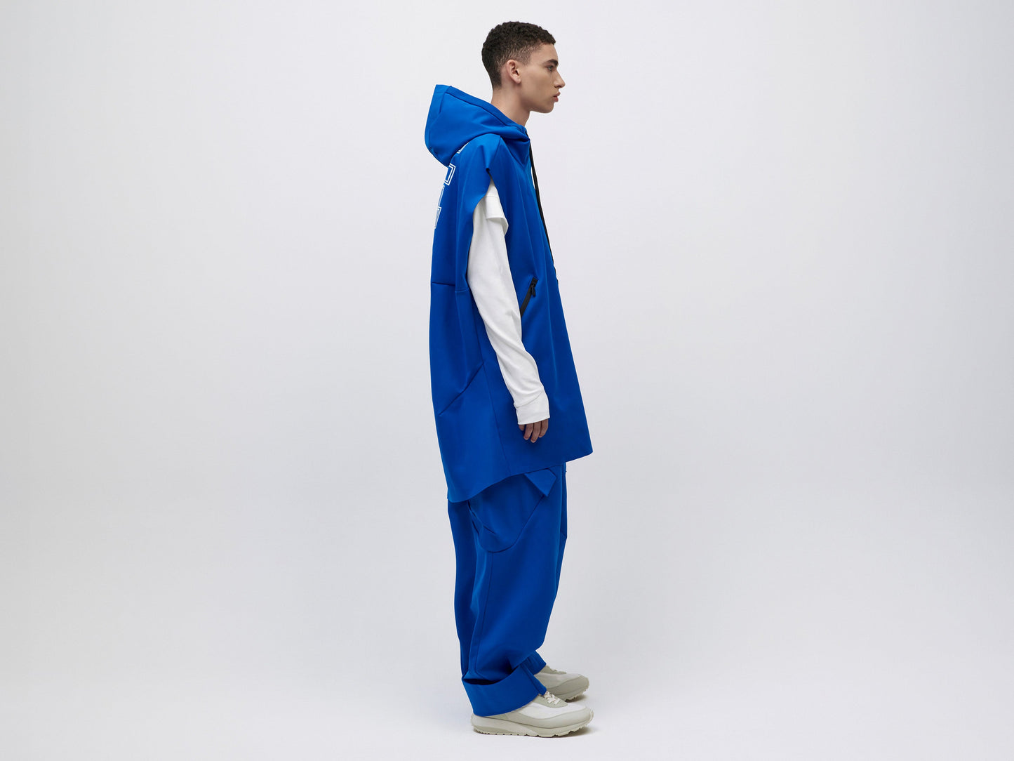 Pipe Hoodie Tank Unisex - Blue