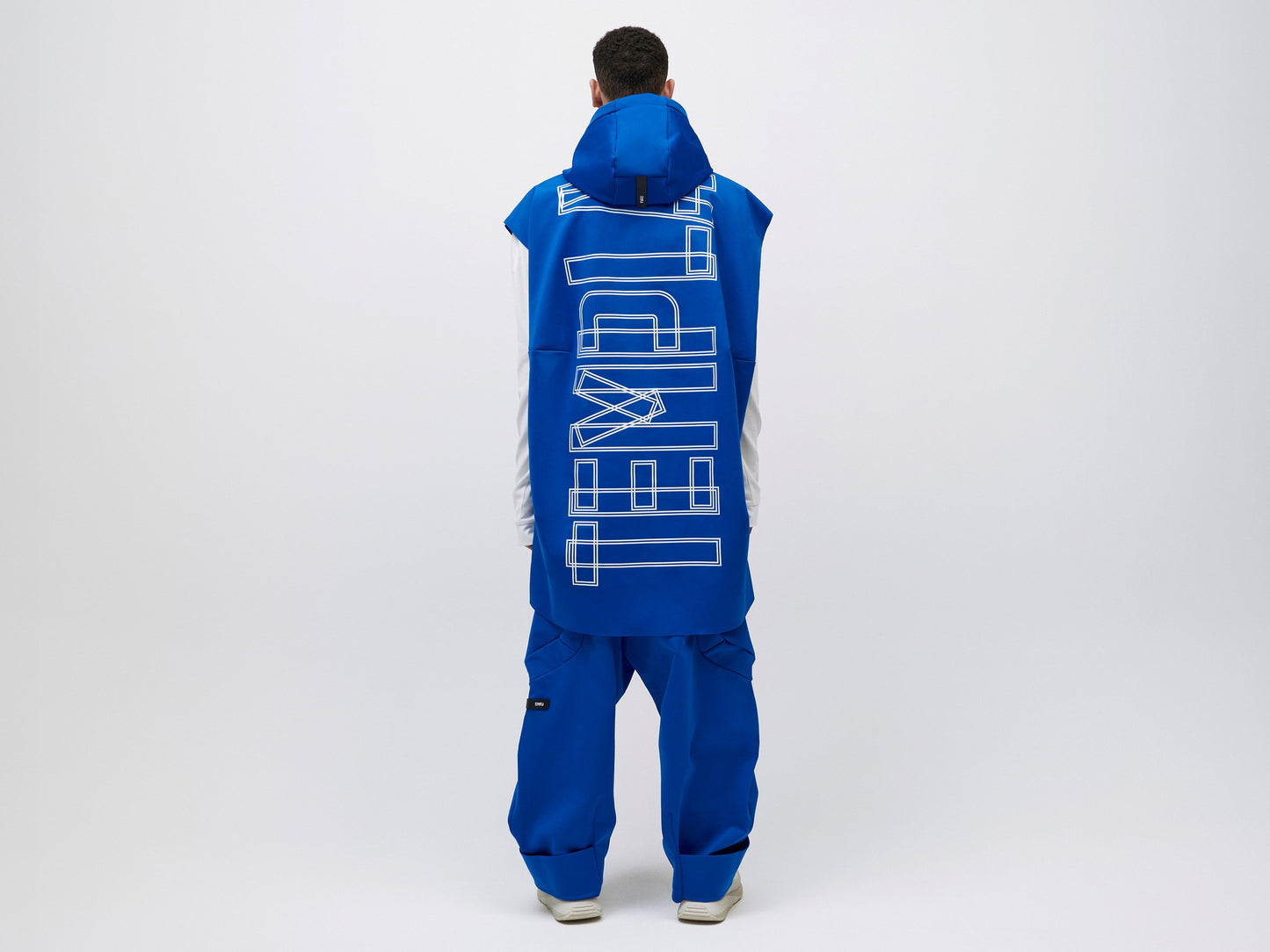 Pipe Hoodie Tank Unisex - Blue