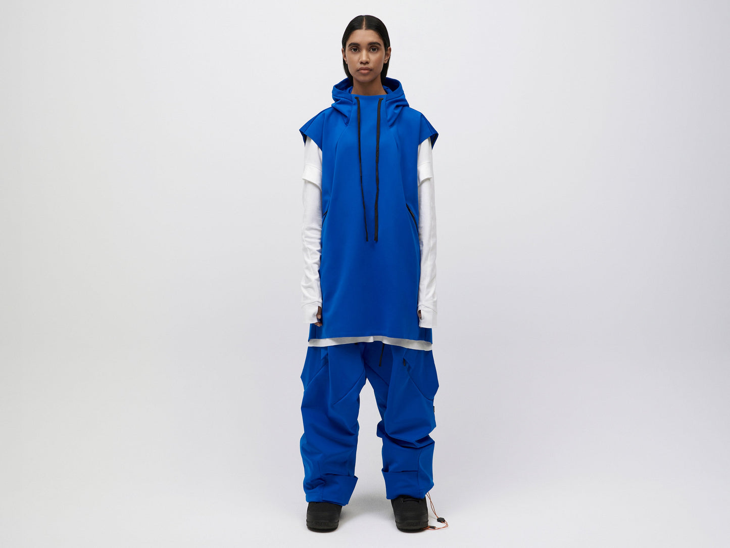 Pipe Hoodie Tank Unisex - Blue