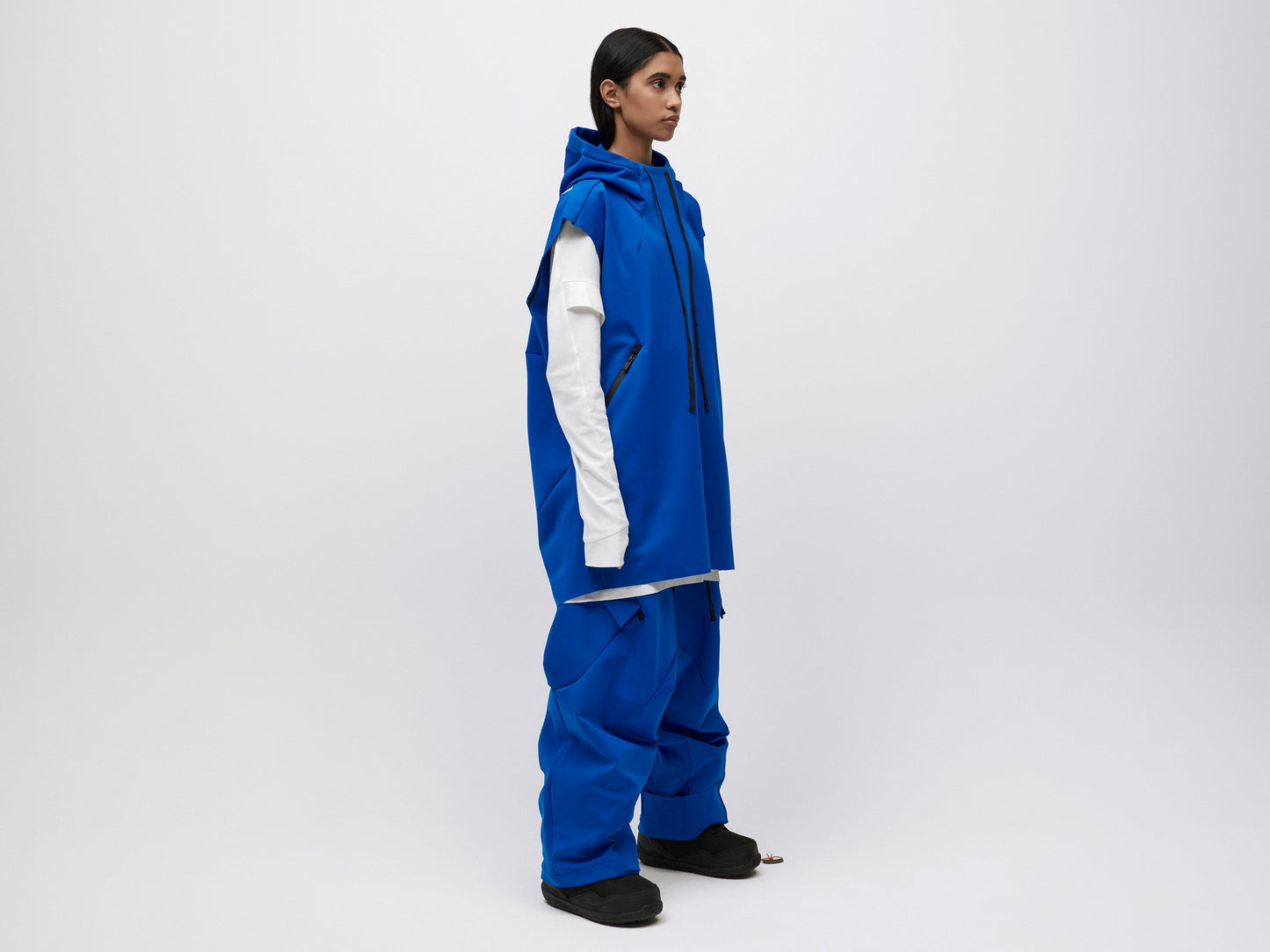Pipe Hoodie Tank Unisex - Blue