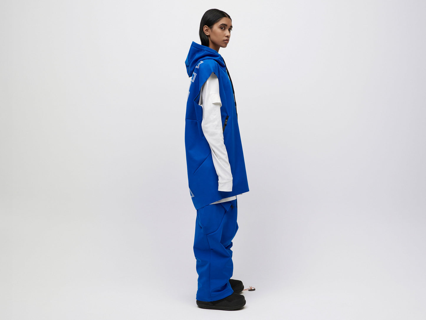Pipe Hoodie Tank Unisex - Blue