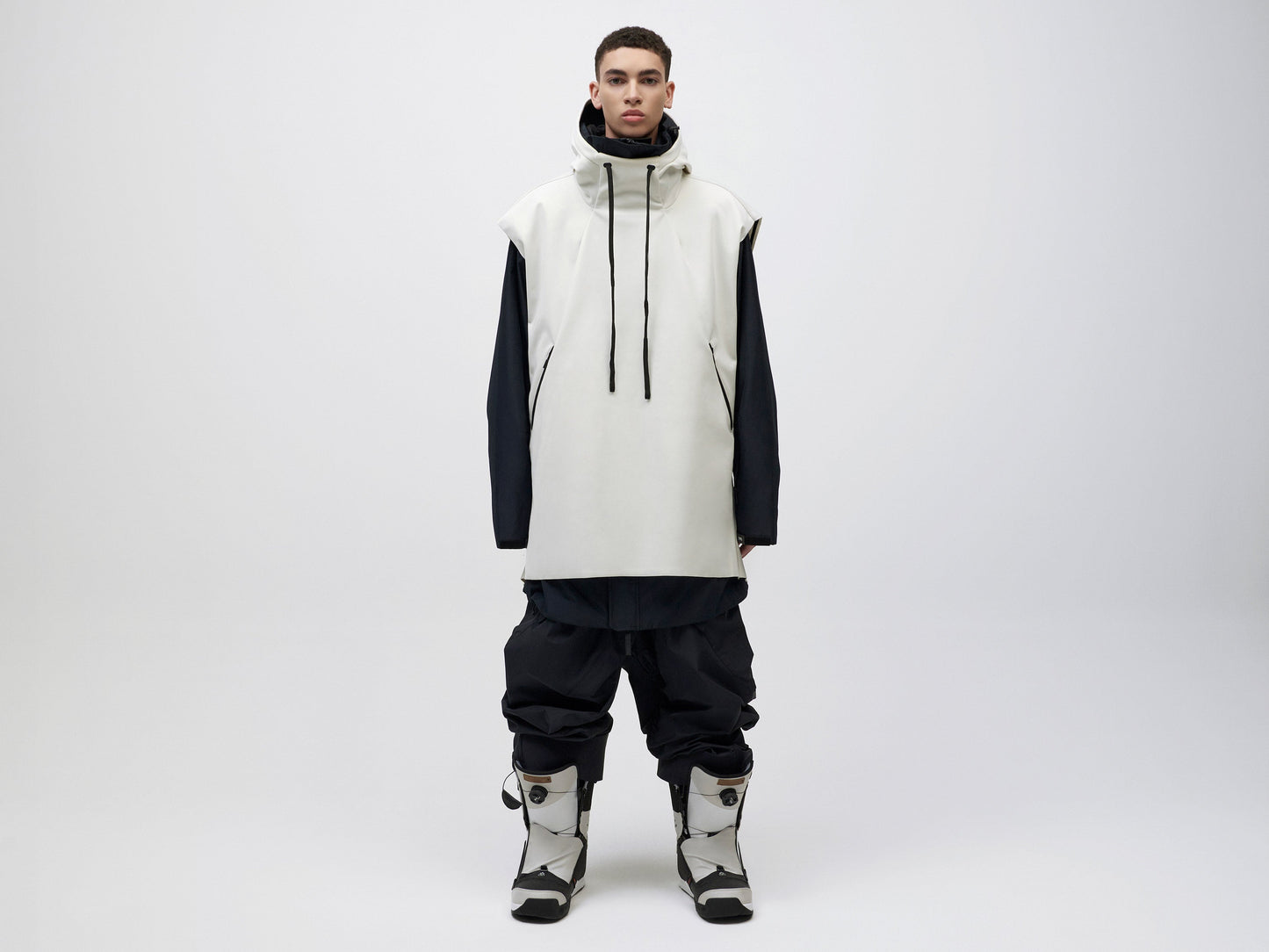 Pipe Hoodie Tank Unisex - Vaporous Grey