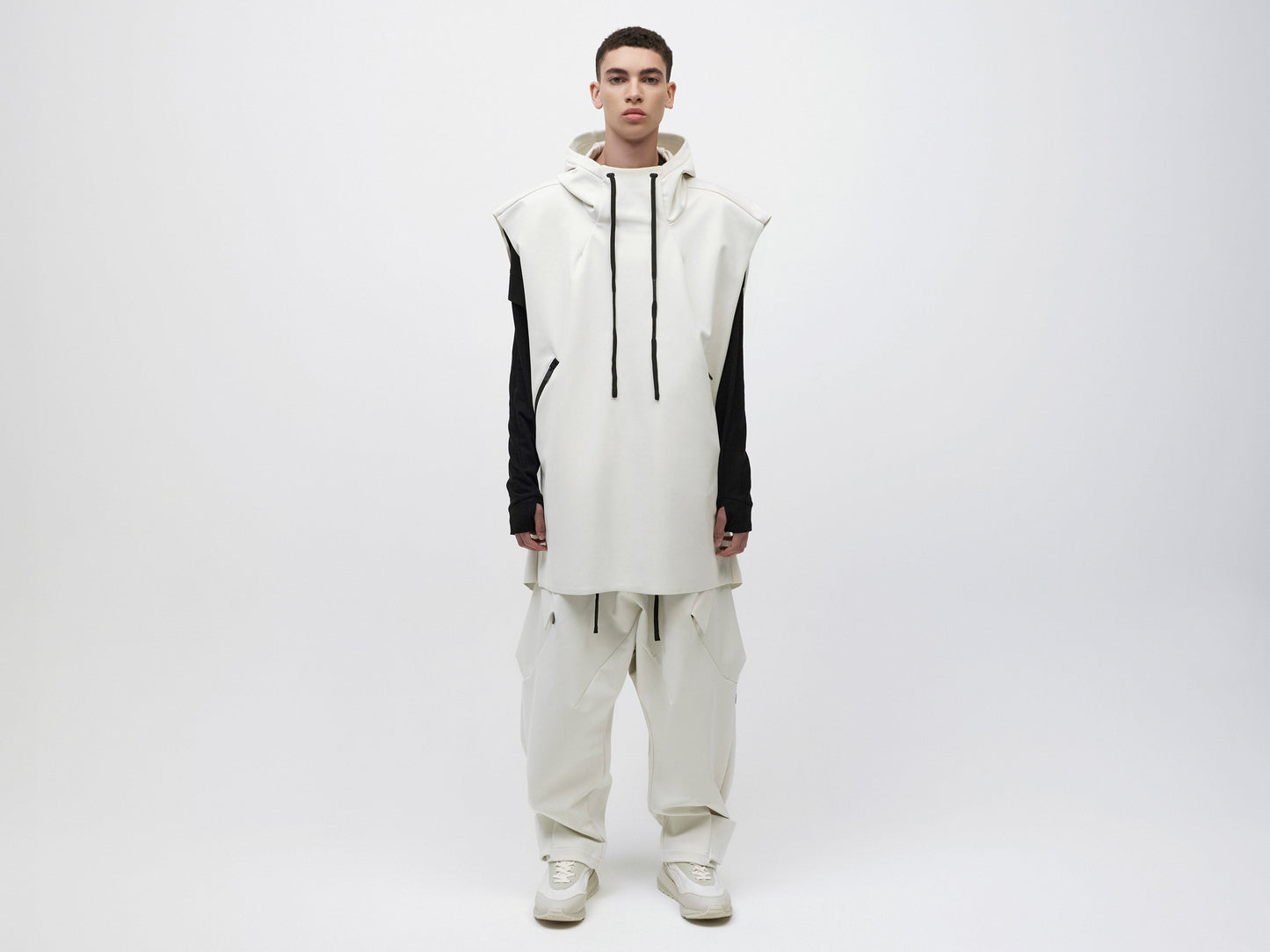 Pipe Hoodie Tank Unisex - Vaporous Grey
