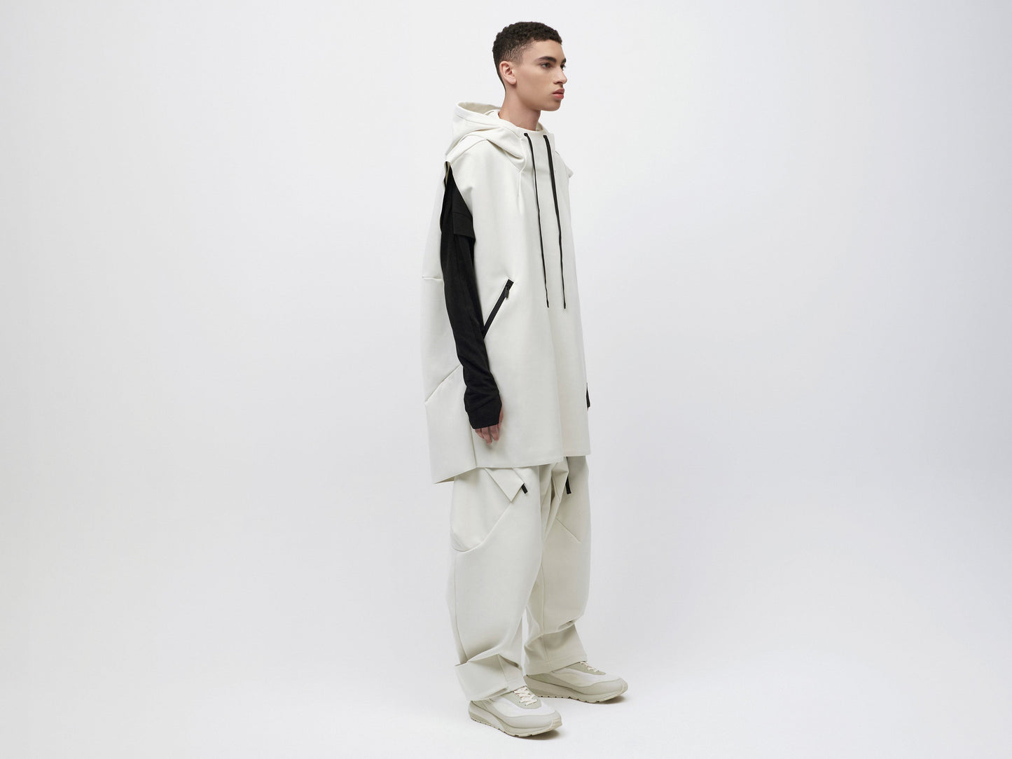 Pipe Hoodie Tank Unisex - Vaporous Grey