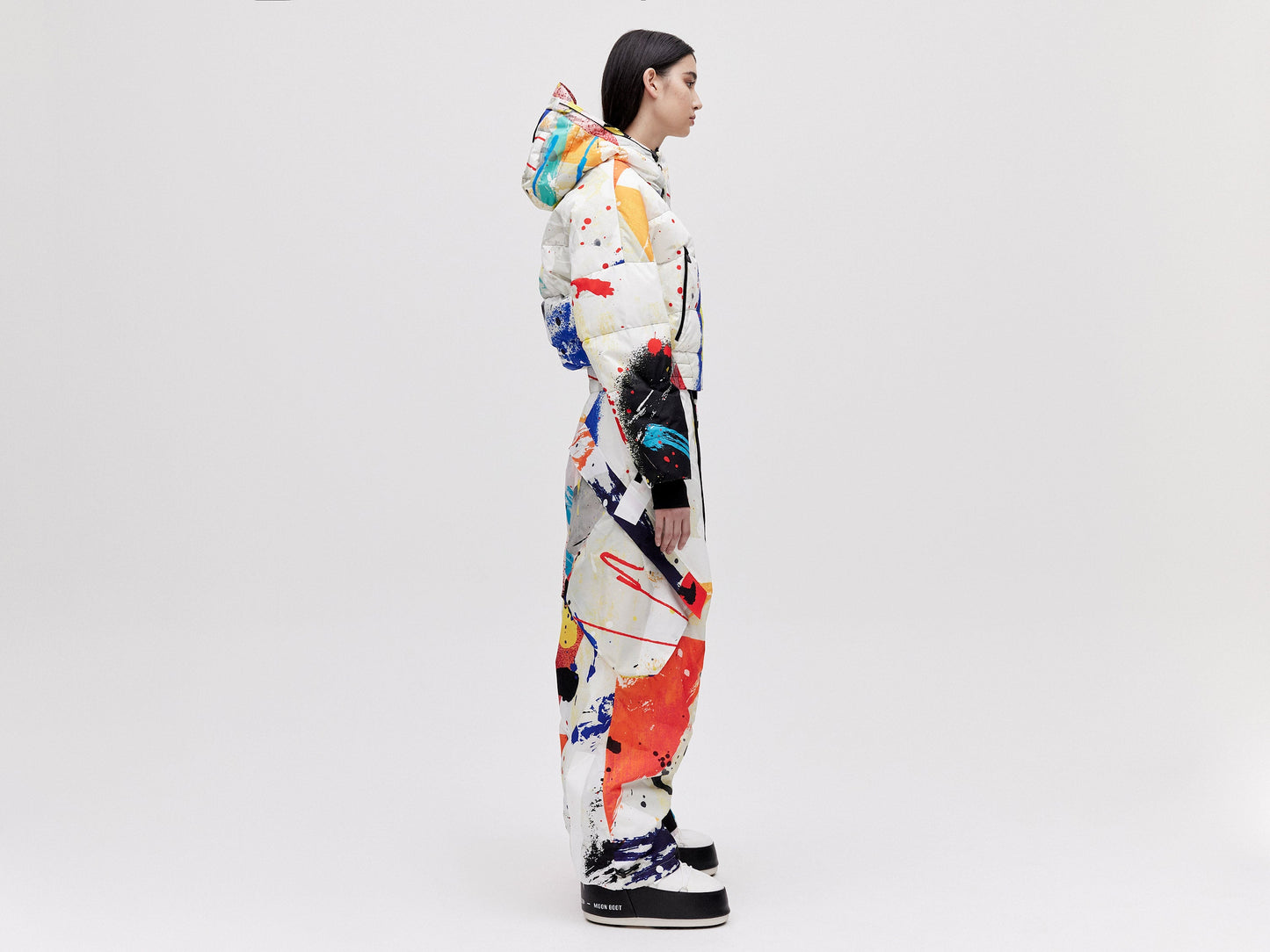 O.S Wadded Cargo Pant Unisex - Light Splatter