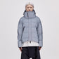 On/Off Hood O.S Down Jacket Unisex - Reflective Blue