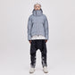 On/Off Hood O.S Down Jacket Unisex - Reflective Blue