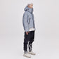 On/Off Hood O.S Down Jacket Unisex - Reflective Blue