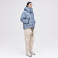 On/Off Hood O.S Down Jacket - Reflective Blue