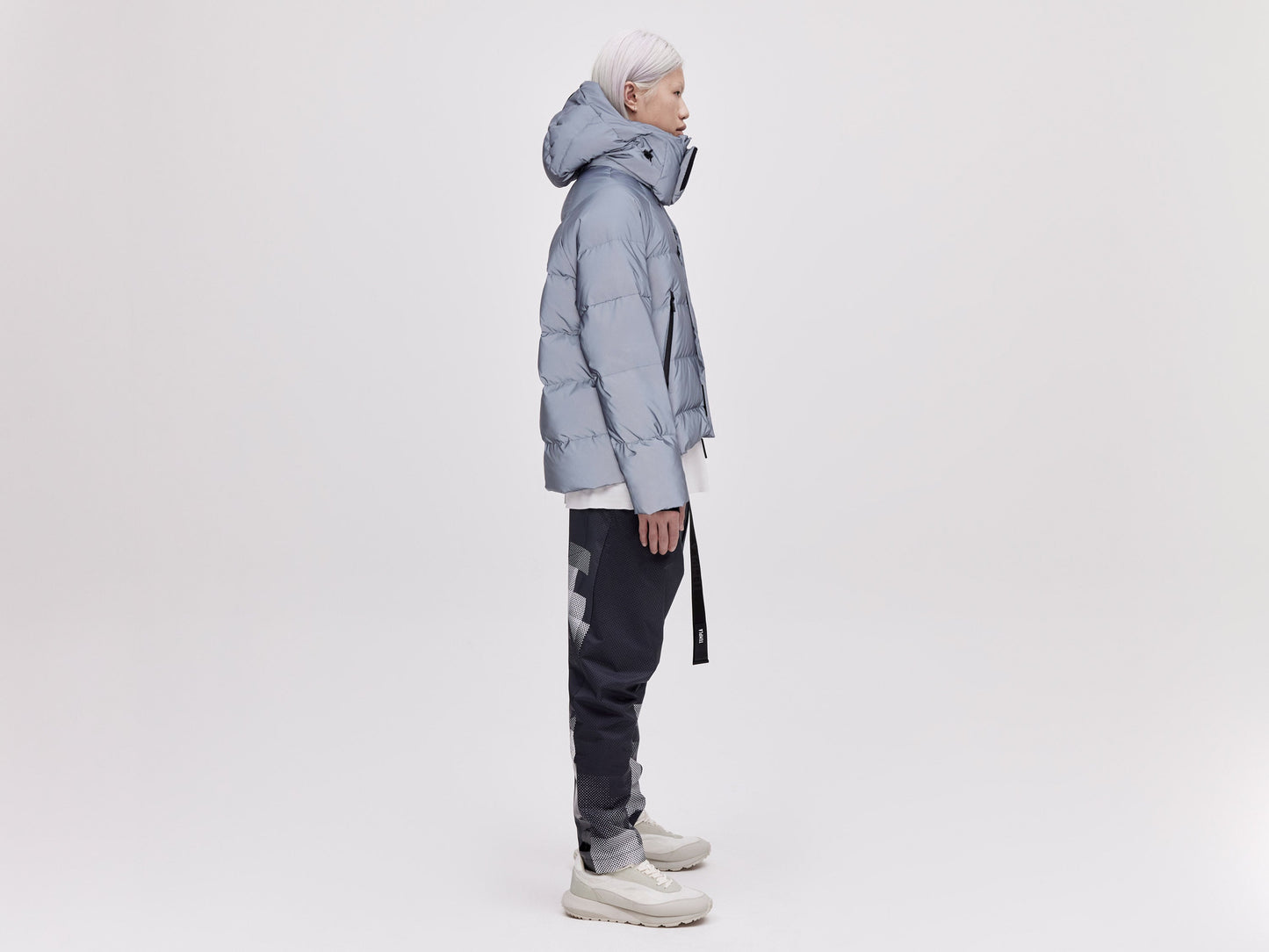 On/Off Hood O.S Down Jacket Unisex - Reflective Blue