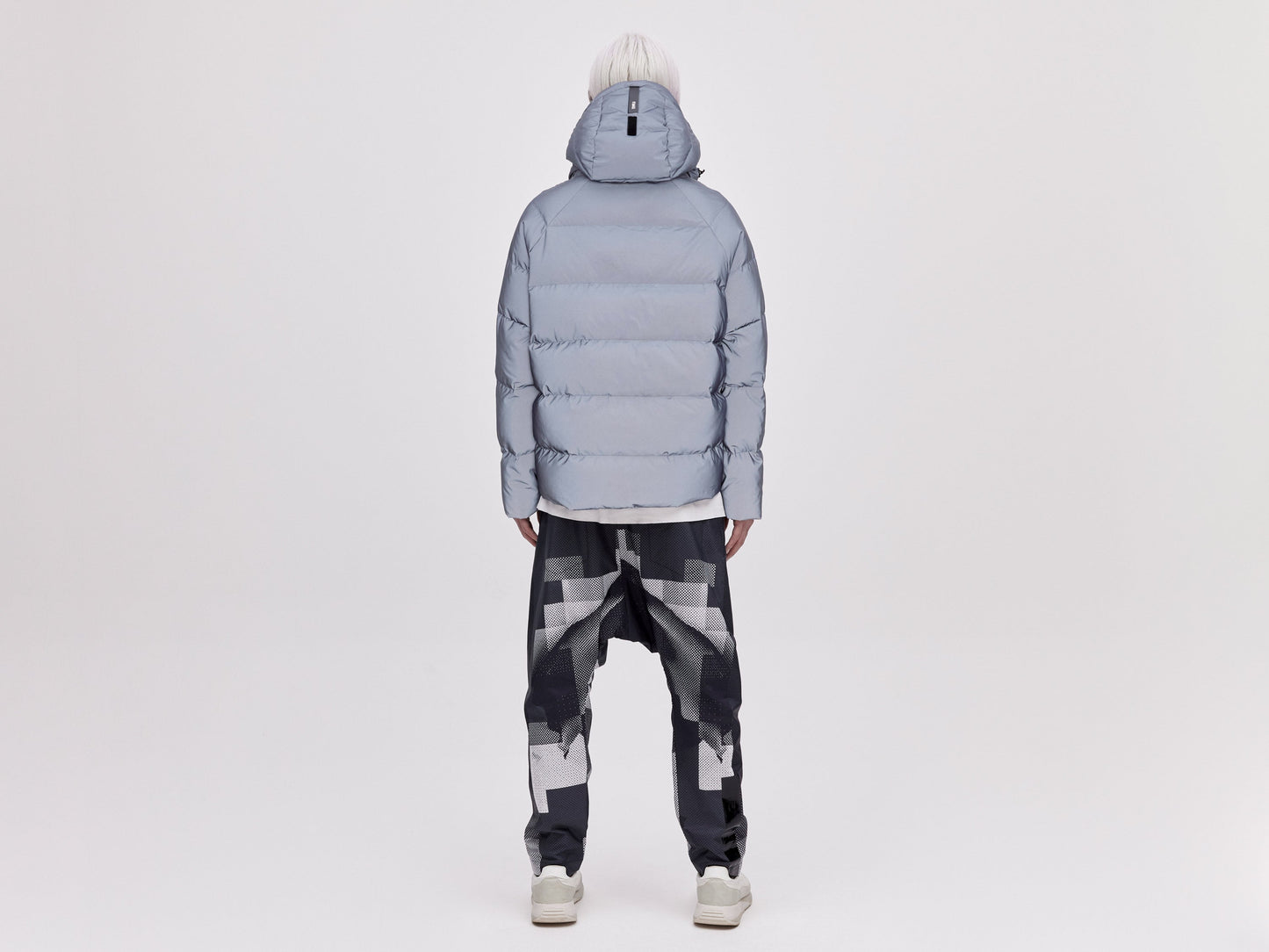 On/Off Hood O.S Down Jacket Unisex - Reflective Blue