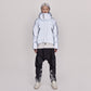 On/Off Hood O.S Down Jacket Unisex - Reflective Blue