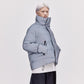 On/Off Hood O.S Down Jacket Unisex - Reflective Blue