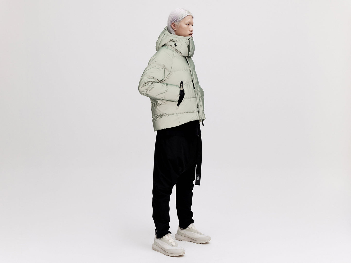 On/Off Hood O.S Down Jacket Unisex - Reflective Jade