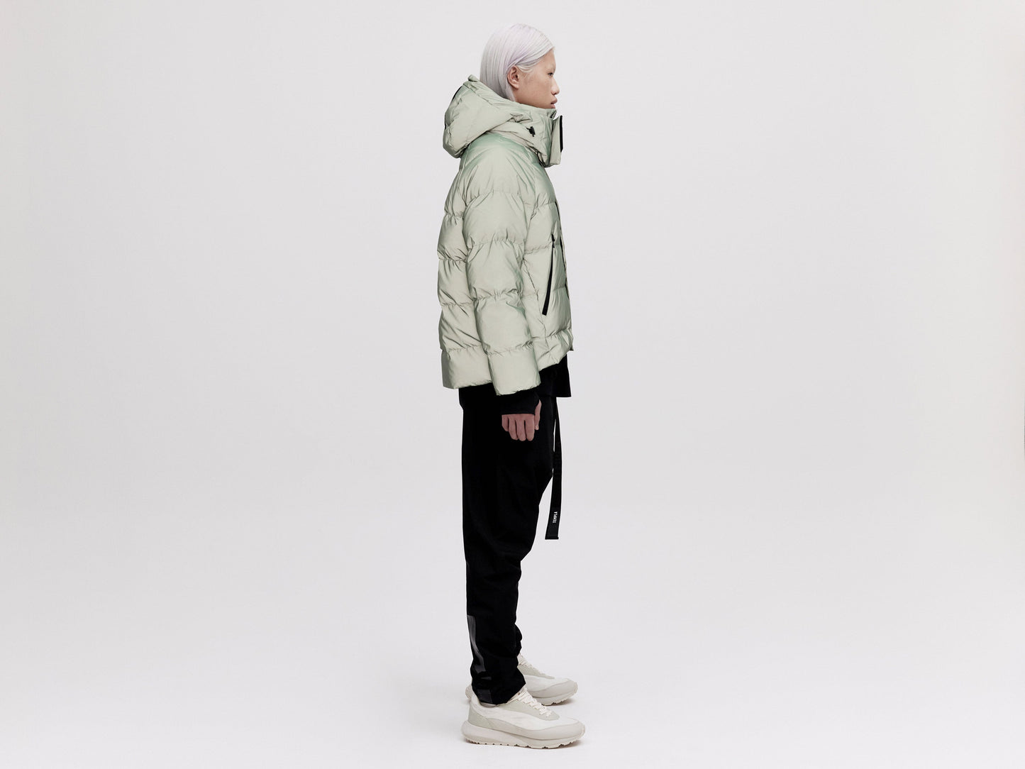 On/Off Hood O.S Down Jacket Unisex - Reflective Jade