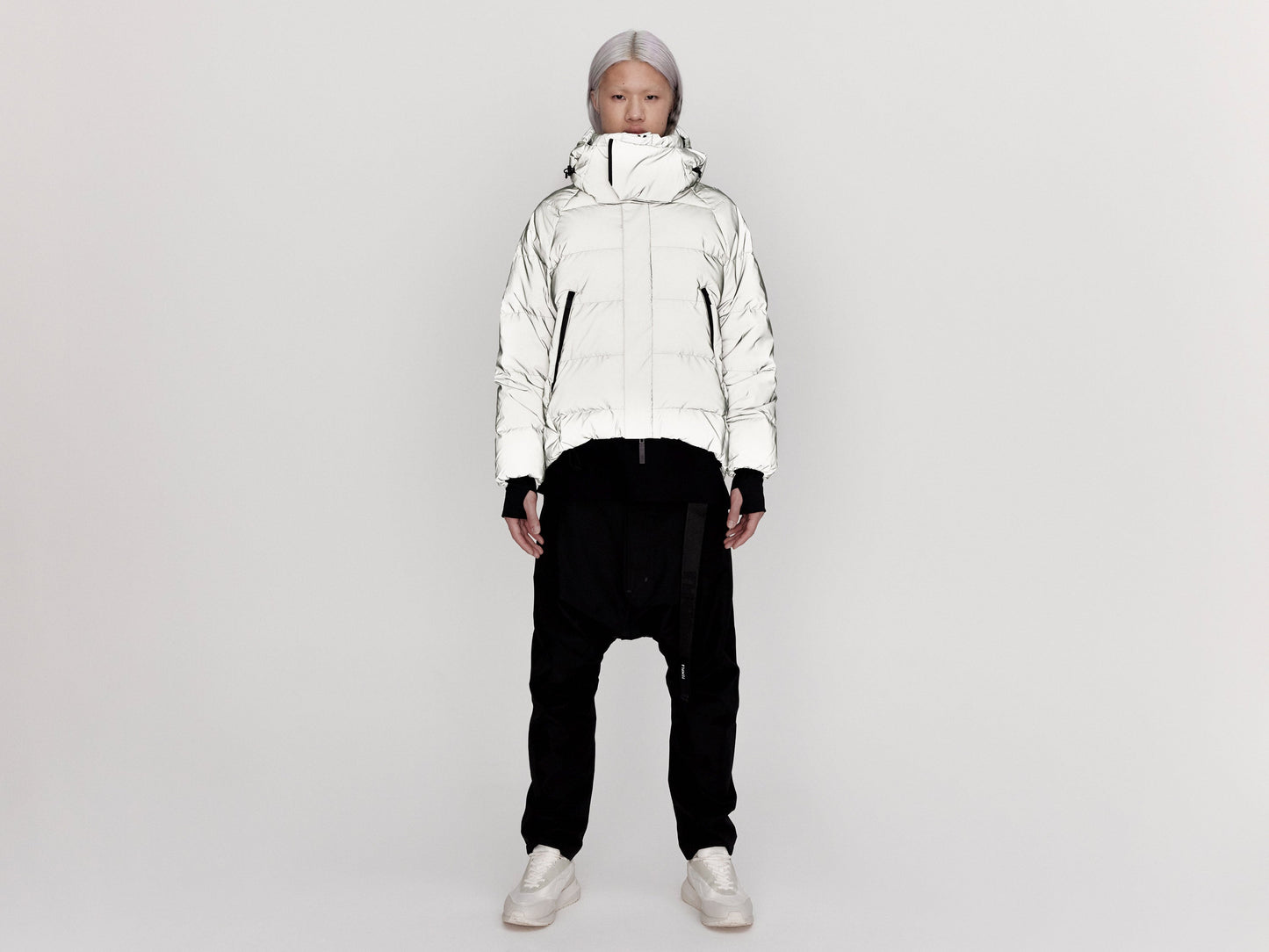 On/Off Hood O.S Down Jacket Unisex - Reflective Jade