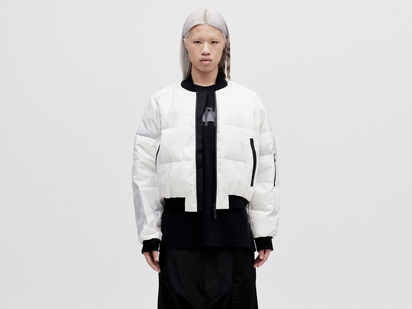 Bomber Down Jacket Unisex - Light Pixel