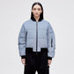 Reflective Bomber Down Jacket - Reflective Blue