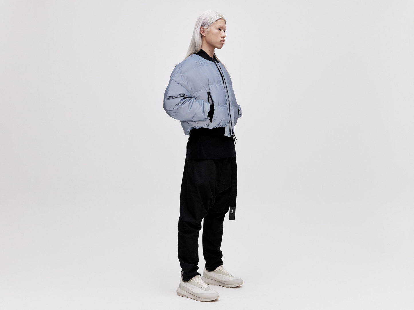 Reflective Bomber Down Jacket Unisex - Reflective Blue