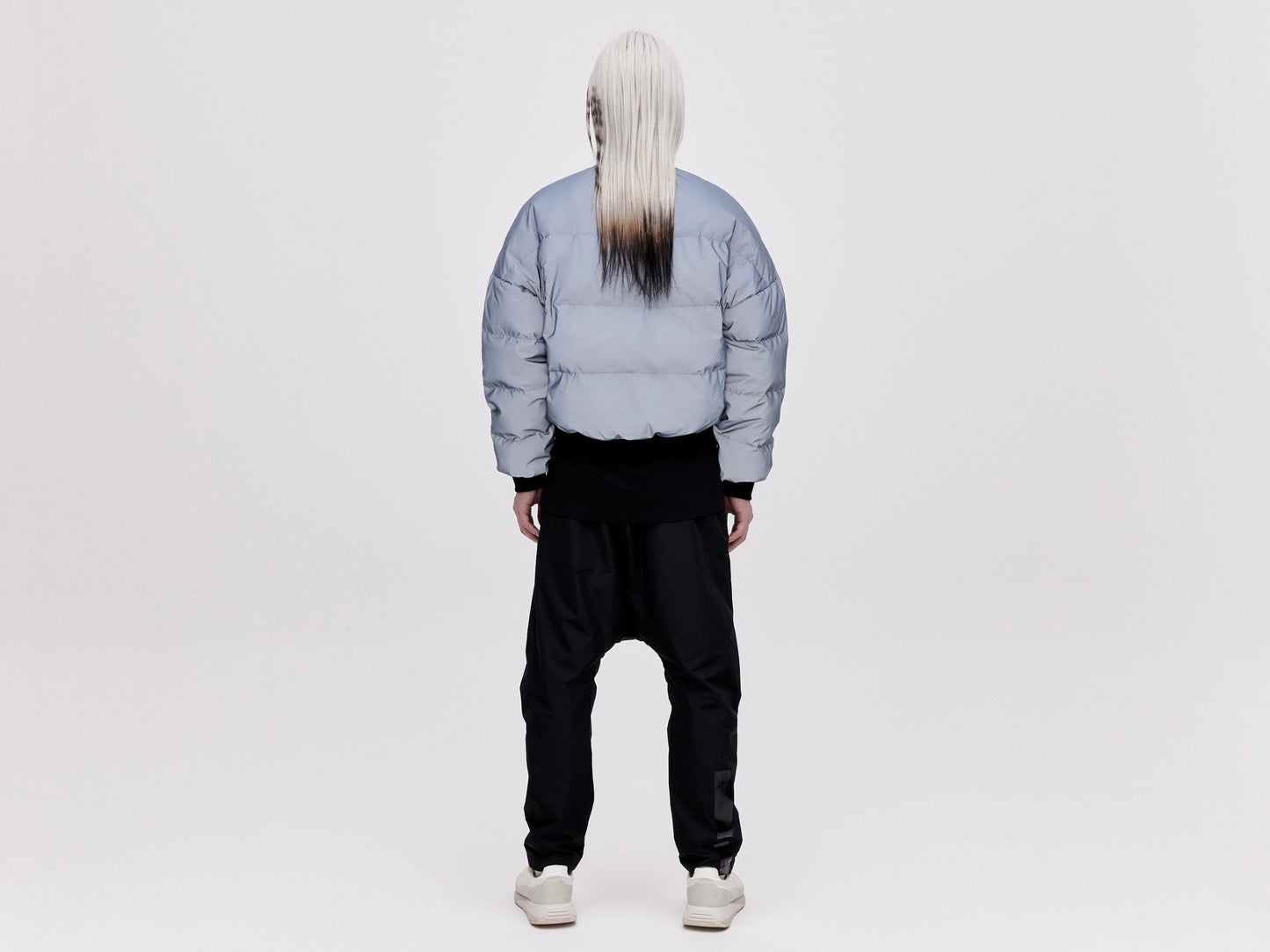 Reflective Bomber Down Jacket Unisex - Reflective Blue