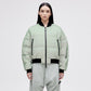 Reflective Bomber Down Jacket Unisex - Reflective Jade
