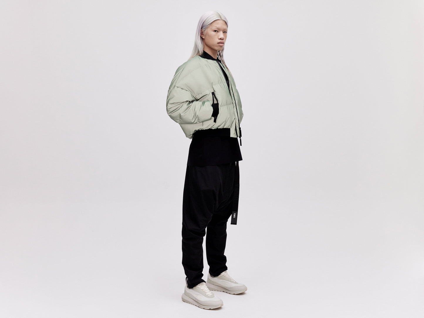 Reflective Bomber Down Jacket Unisex - Reflective Jade