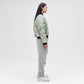 Reflective Bomber Down Jacket Unisex - Reflective Jade