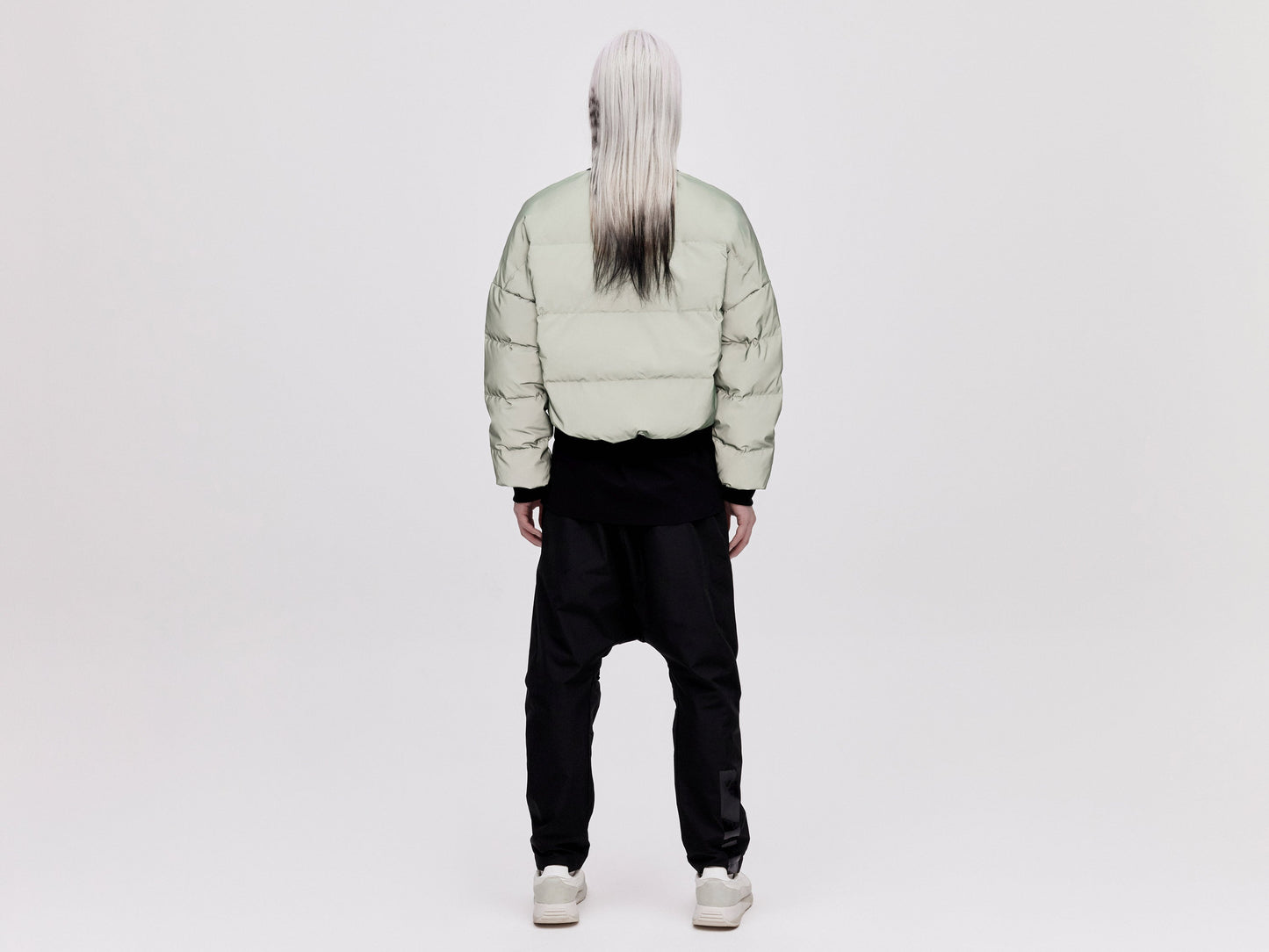 Reflective Bomber Down Jacket Unisex - Reflective Jade