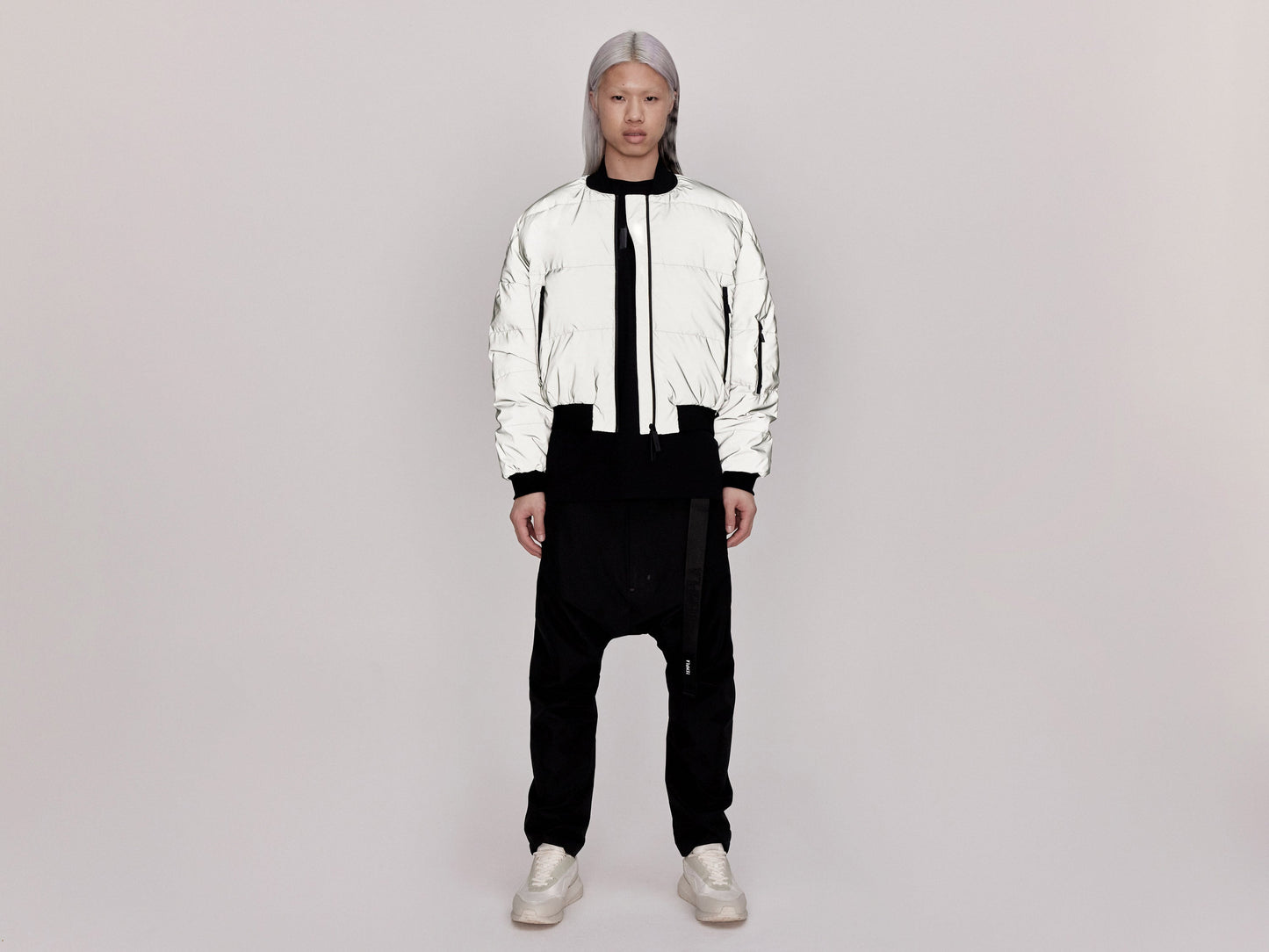 Reflective Bomber Down Jacket Unisex - Reflective Jade