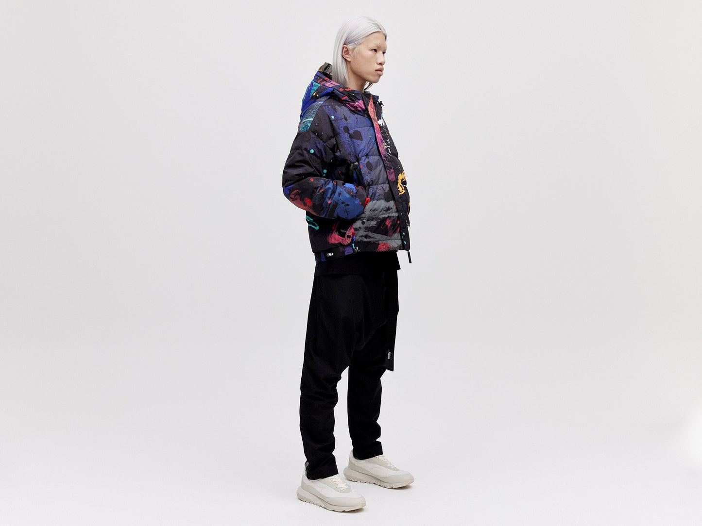 Utility Down Jacket - Dark Splatter