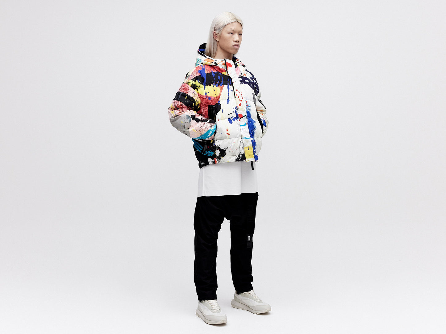 Utility Down Jacket - Light Splatter