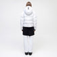 Naswa Puffer Cropped - White
