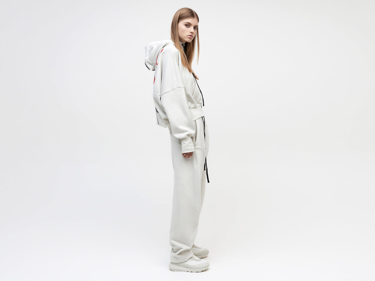 Ria Cropped Hoodie BVBA Antwerp - Vaporous Grey