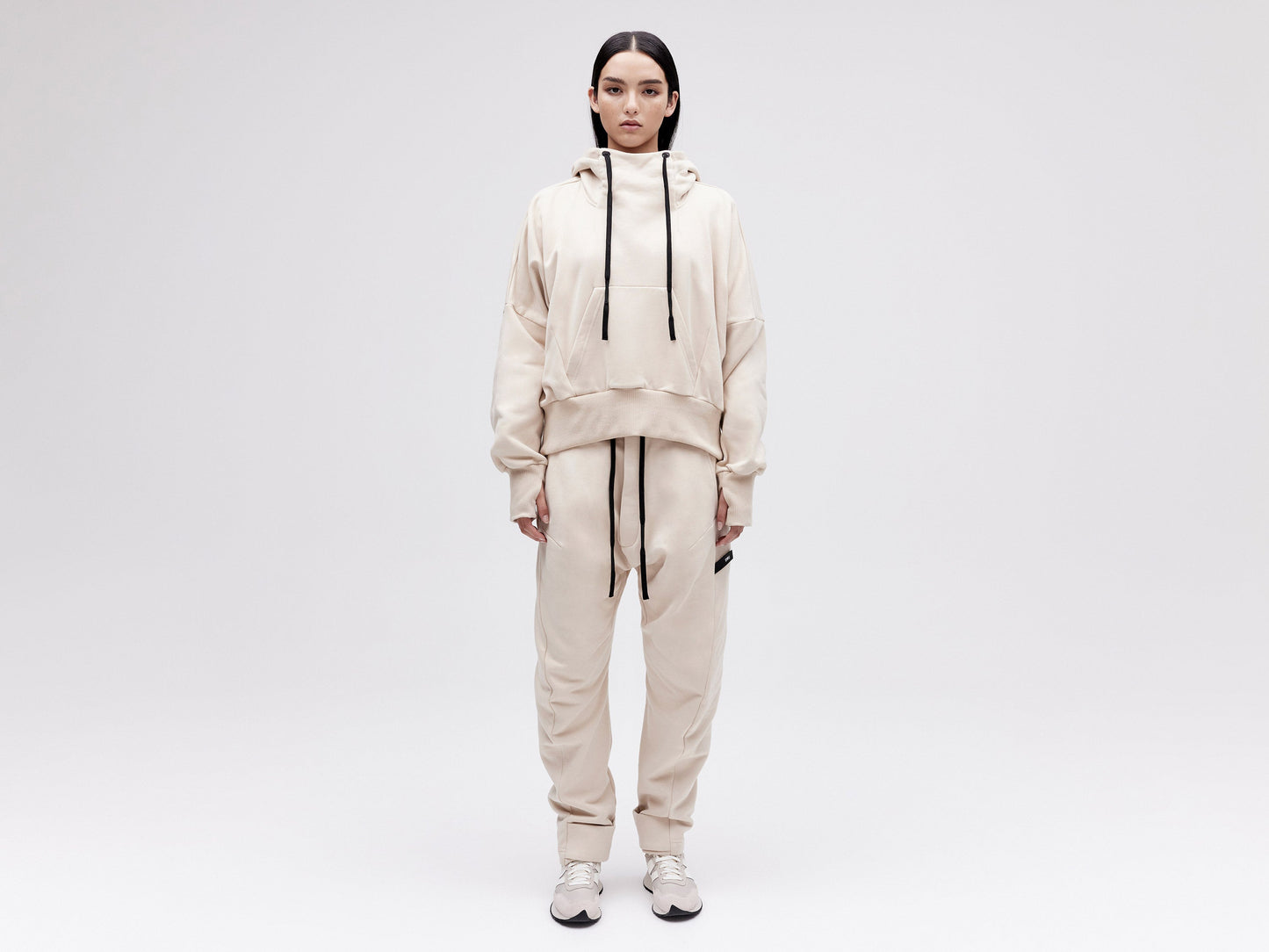 Cropped Hoodie - Fog