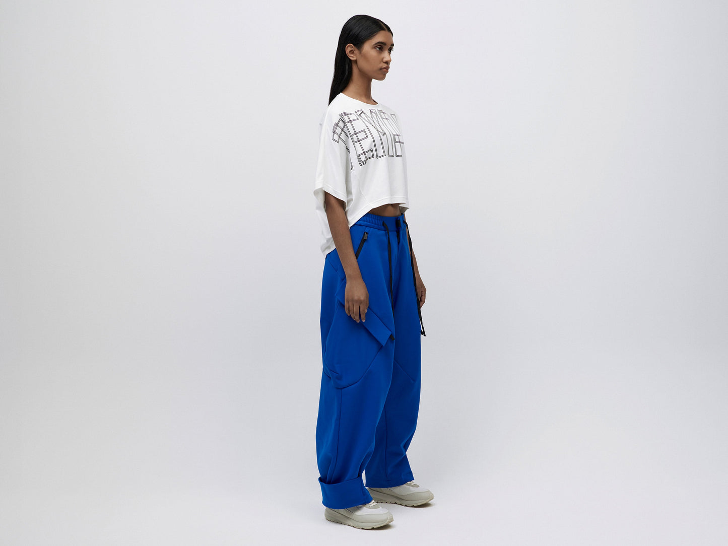 Cropped Tee - White